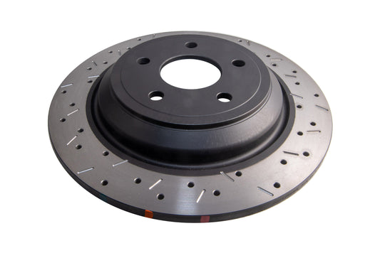 2018 Ford Focus | DBA 4000 Series XS Cross-Drilled/Slotted Brake Rotor [Rear] | DBA42969BLKXS