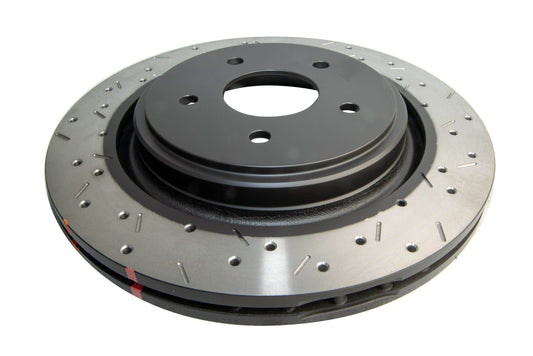 2005-2008 Chevrolet Corvette & More | DBA 4000 Series XS Cross-Drilled/Slotted Brake Rotor [Rear] | DBA42991BLKXS