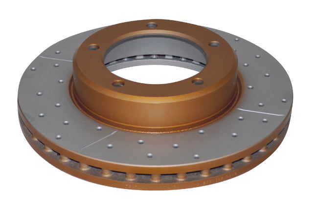 1998-2007 Toyota Land Cruiser & More | DBA 4000 Series XS Cross-Drilled/Slotted Brake Rotor [Front] | DBA4788XS