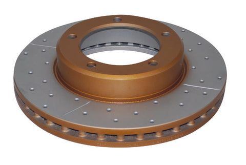 1998-2007 Toyota Land Cruiser & More | DBA 4000 Series XS Cross-Drilled/Slotted Brake Rotor [Front] | DBA4788XS