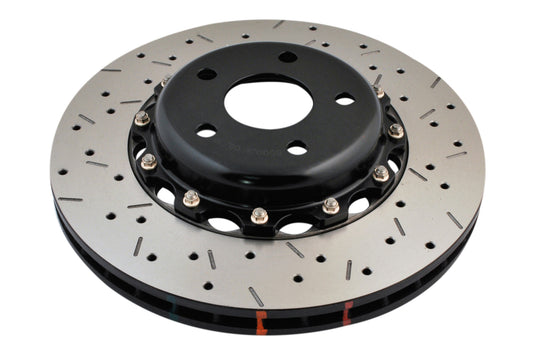 2001-2004 Subaru Legacy GT & More | DBA 5000 Series Fully Assembled 2-Piece X2 Cross-Drilled/Slotted Brake Rotor [Front] | DBA5000BLKXS