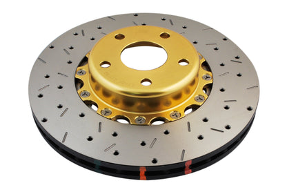2003-2013 Subaru Forester & More | DBA 5000 Series Fully Assembled 2-Piece X2 Cross-Drilled/Slotted Brake Rotor [Front] | DBA5010GLDXS