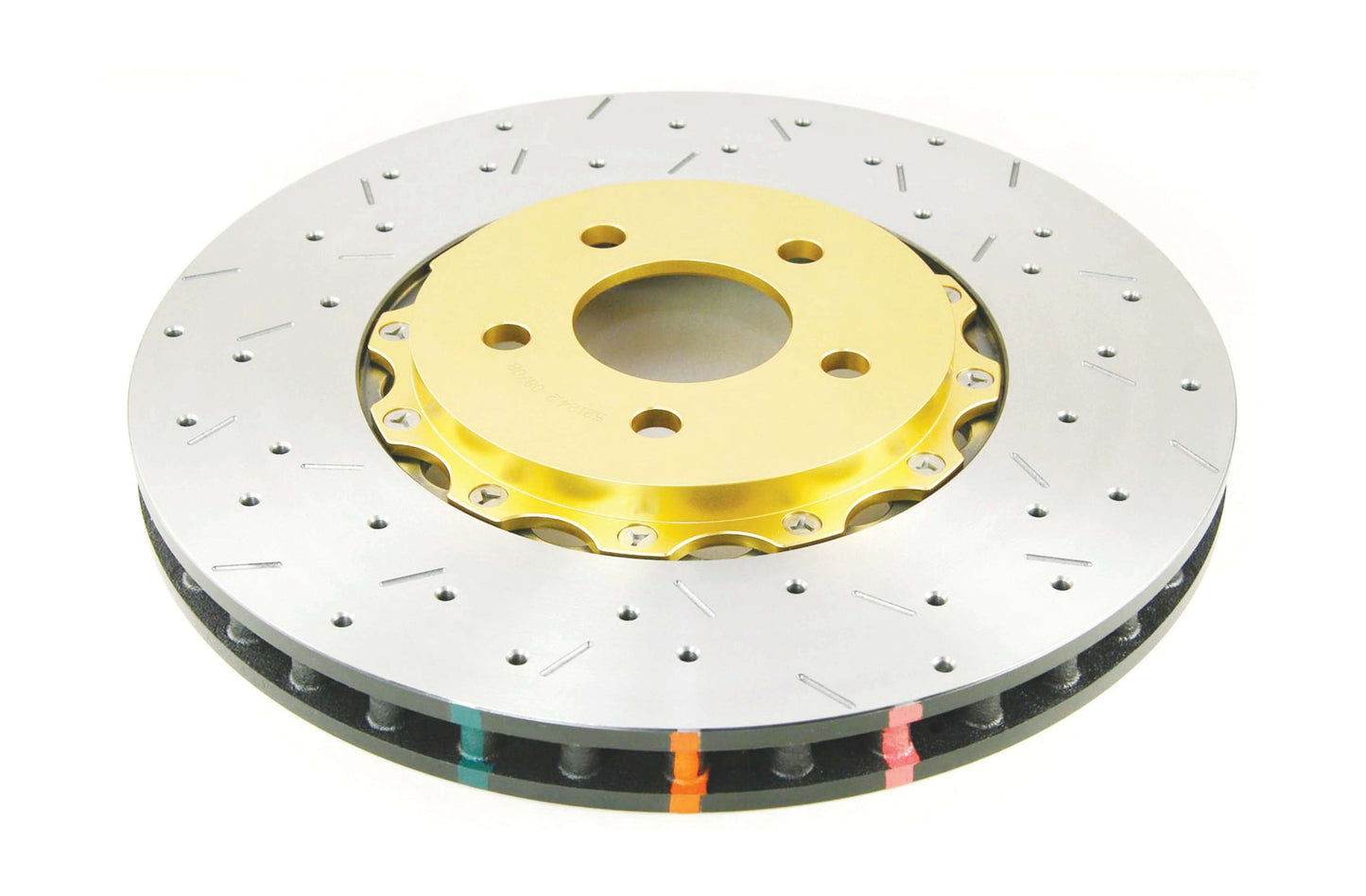 2007-2010 Ford Mustang & More | DBA 5000 Series XS Cross-Drilled/Slotted Brake Rotor Ring [Front] | DBA52124GLDXS