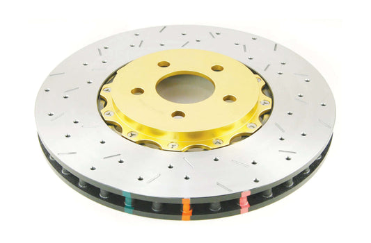 2007-2010 Ford Mustang & More | DBA 5000 Series XS Cross-Drilled/Slotted Brake Rotor Ring [Front] | DBA52124GLDXS
