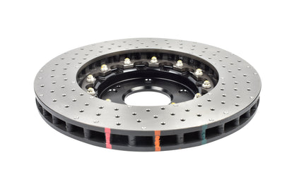 2012-2017 Hyundai Azera & More | DBA 5000 Series Fully Assembled 2-Piece Cross-Drilled/Dimpled Brake Rotor [Front] | DBA52472BLKXD