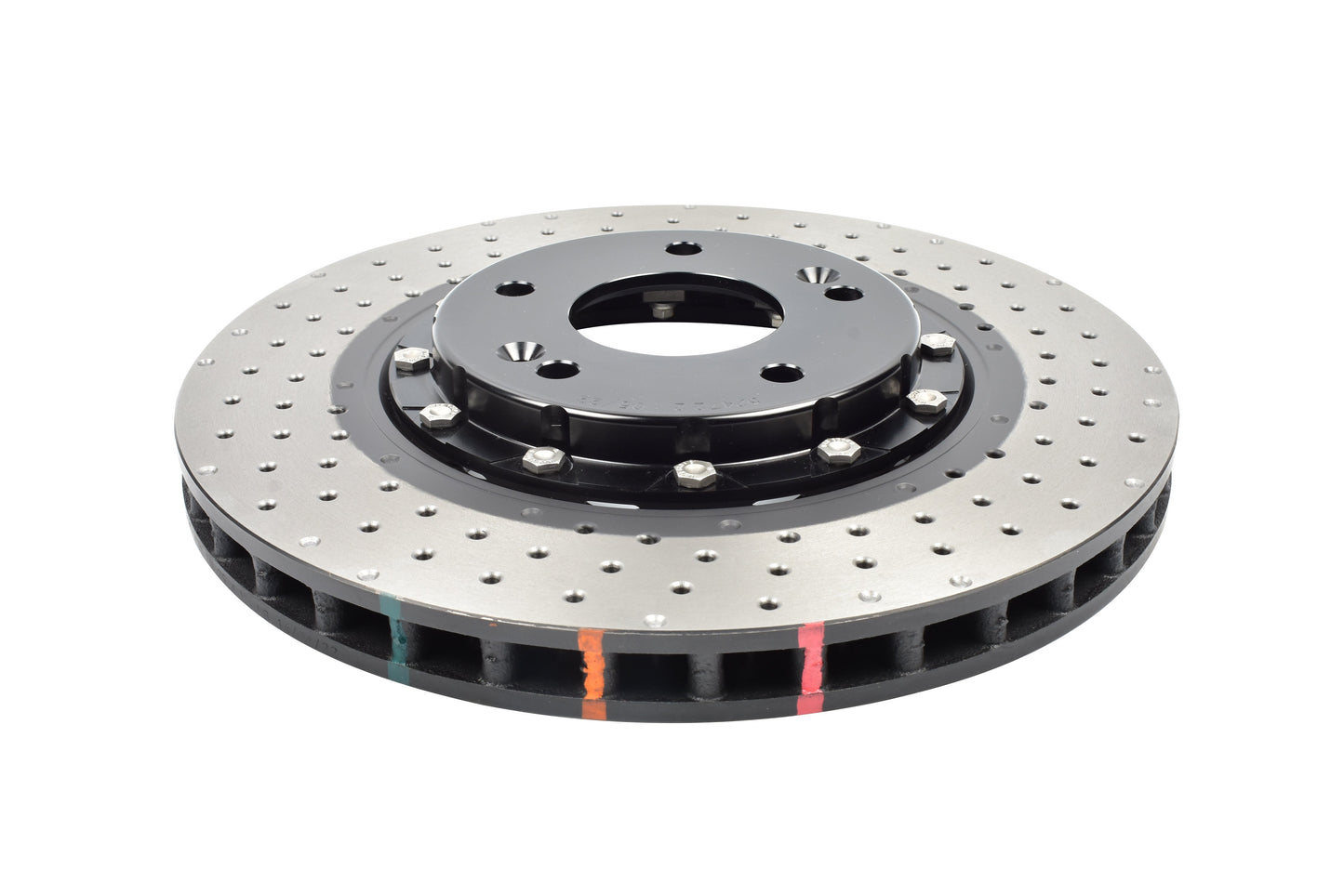 2012-2017 Hyundai Azera & More | DBA 5000 Series Fully Assembled 2-Piece Cross-Drilled/Dimpled Brake Rotor [Front] | DBA52472BLKXD