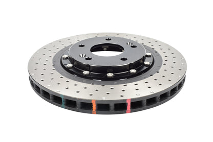 2012-2017 Hyundai Azera & More | DBA 5000 Series Fully Assembled 2-Piece Cross-Drilled/Dimpled Brake Rotor [Front] | DBA52472BLKXD