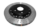 2006-2008 Jeep Grand Cherokee | DBA 5000 Series Fully Assembled 2-Piece Cross-Drilled/Dimpled Brake Rotor [Front] | DBA52532BLKXD