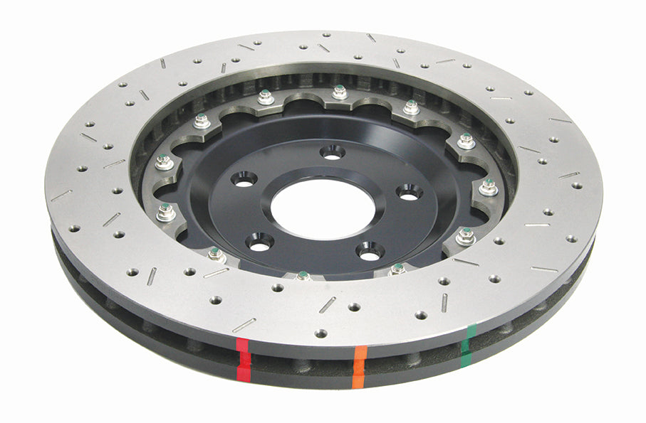 2006-2008 Chevrolet Corvette & More | DBA 5000 Series Fully Assembled 2-Piece X2 Cross-Drilled/Slotted Brake Rotor [Front] | DBA52992BLKXS