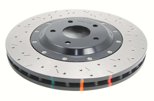 2006-2008 Chevrolet Corvette & More | DBA 5000 Series Fully Assembled 2-Piece X2 Cross-Drilled/Slotted Brake Rotor [Front] | DBA52992BLKXS