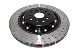 2018 Subaru WRX & More | DBA 5000 Series Fully Assembled 2-Piece Cross-Drilled/Dimpled Brake Rotor [Front] | DBA53050BLKXD-10