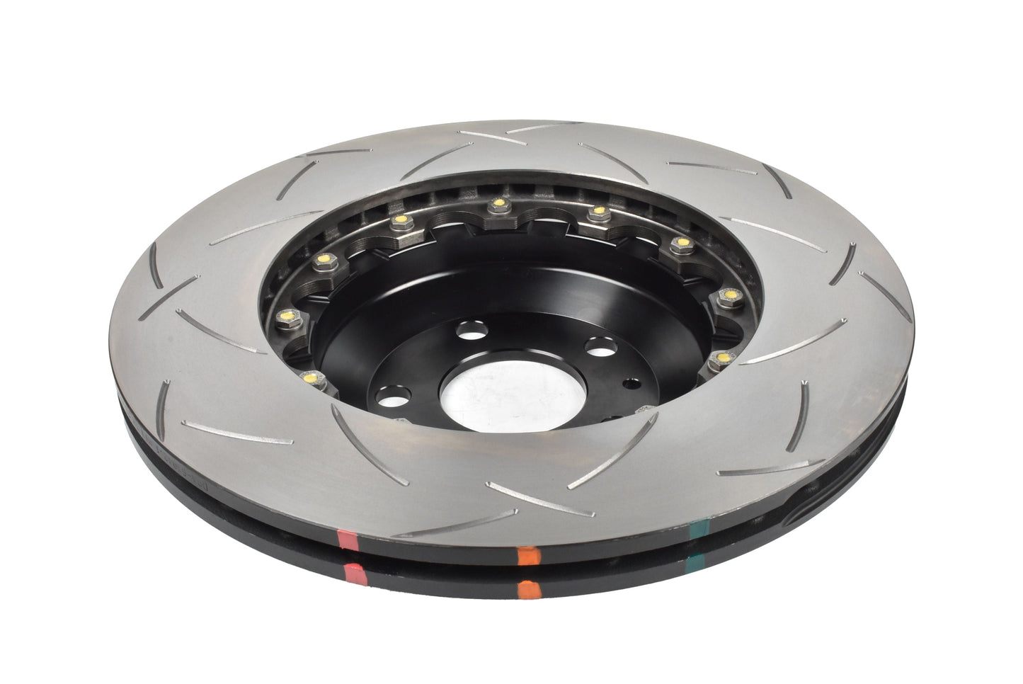 2019-2024 Tesla 3 Performance | DBA 5000 Series Fully Assembled 2-Piece T3 Slot Brake Rotor [Front] | DBA53942BLKS