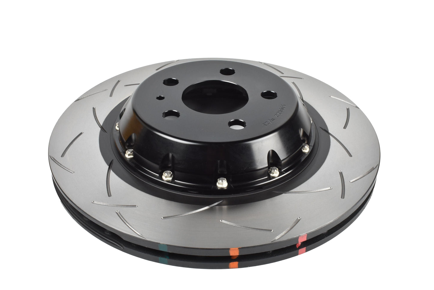 2019-2024 Tesla 3 Performance | DBA 5000 Series Fully Assembled 2-Piece T3 Slot Brake Rotor [Front] | DBA53942BLKS