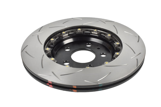 2019-2024 Tesla 3 Performance | DBA 5000 Series Fully Assembled 2-Piece T3 Slot Brake Rotor [Rear] | DBA53943BLKS