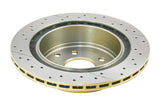 2017-2022 Nissan Rogue Sport & More | DBA Street Series Gold Cross-Drilled/Slotted Brake Rotor [Rear] | DBA574X