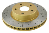1990-1999 Subaru Legacy & More | DBA Street Series Gold Cross-Drilled/Slotted Brake Rotor [Front] | DBA642X