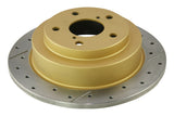 1998-2008 Subaru Forester & More | DBA Street Series Gold Cross-Drilled/Slotted Brake Rotor [Rear] | DBA644X