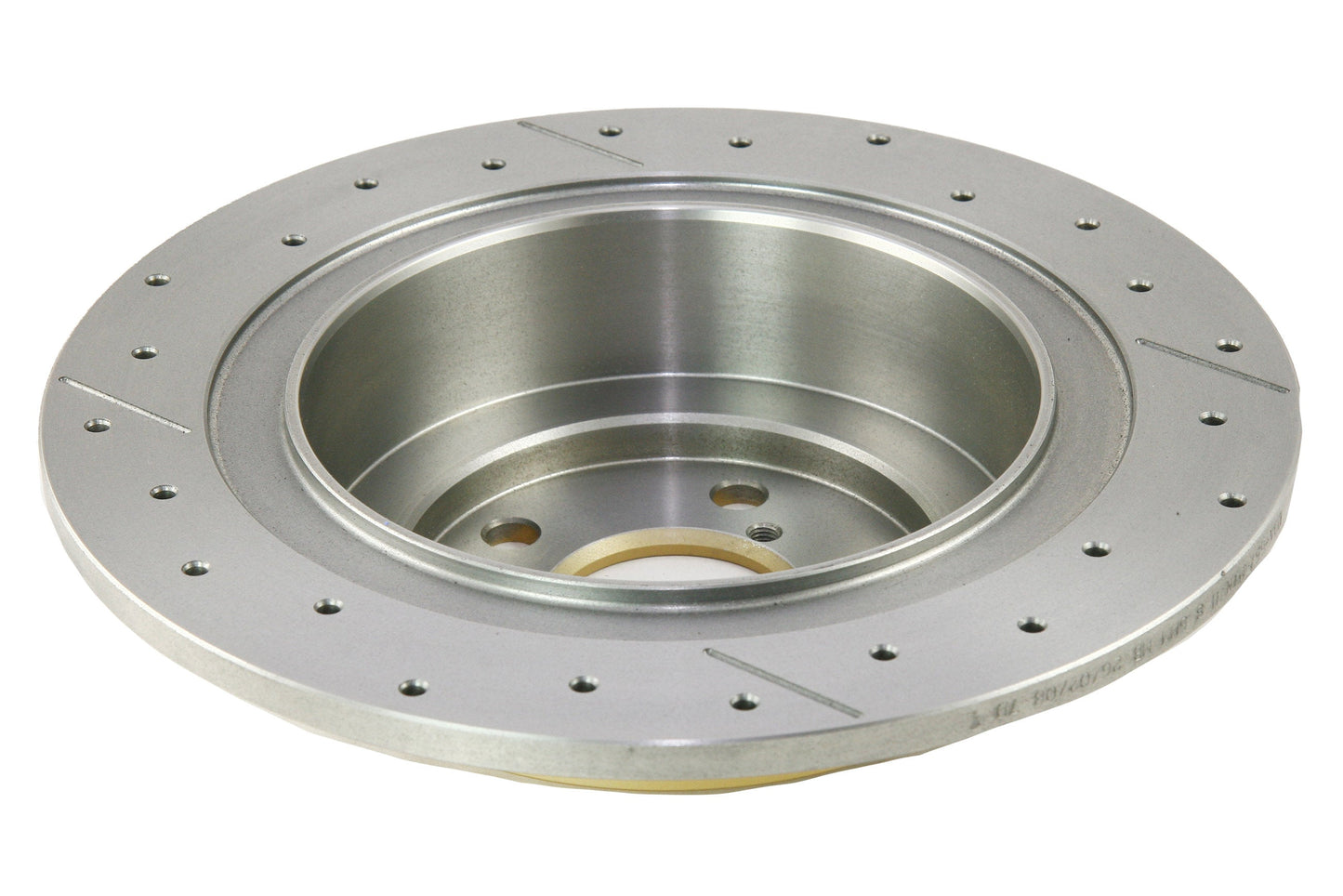 2000-2004 Subaru Outback & More | DBA Street Series Gold Cross-Drilled/Slotted Brake Rotor [Rear] | DBA657X