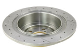 2000-2004 Subaru Outback & More | DBA Street Series Gold Cross-Drilled/Slotted Brake Rotor [Rear] | DBA657X