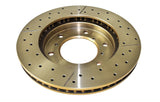 2000-2006 Mitsubishi Montero | DBA Street Series Gold Cross-Drilled/Slotted Brake Rotor [Front] | DBA660X