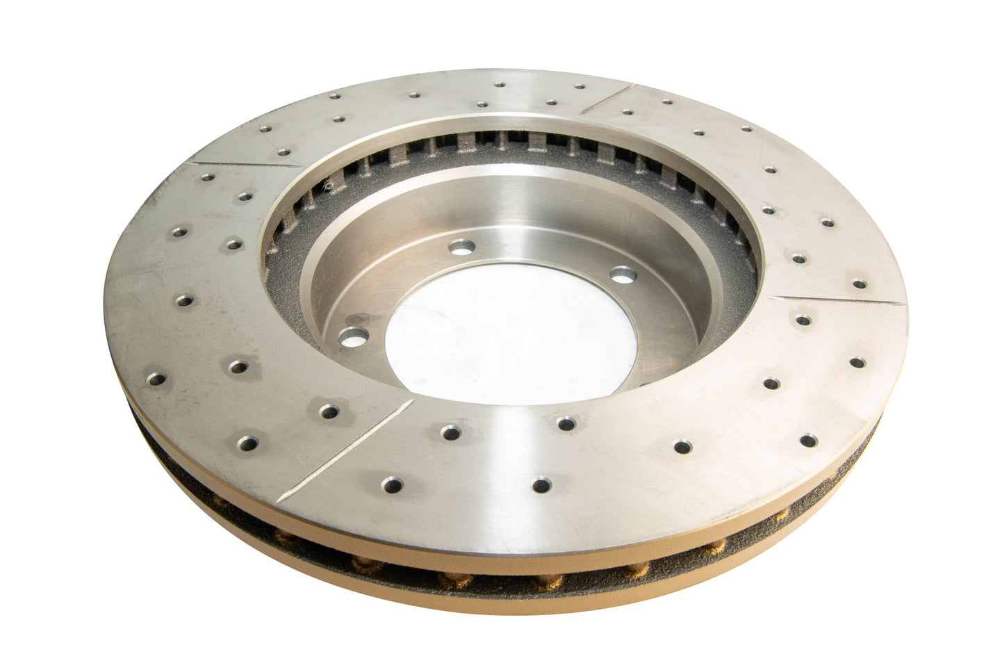 1989-1992 Toyota Land Cruiser | DBA Street Series Gold Cross-Drilled/Slotted Brake Rotor [Front] | DBA790X