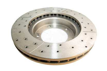 1989-1992 Toyota Land Cruiser | DBA Street Series Gold Cross-Drilled/Slotted Brake Rotor [Front] | DBA790X