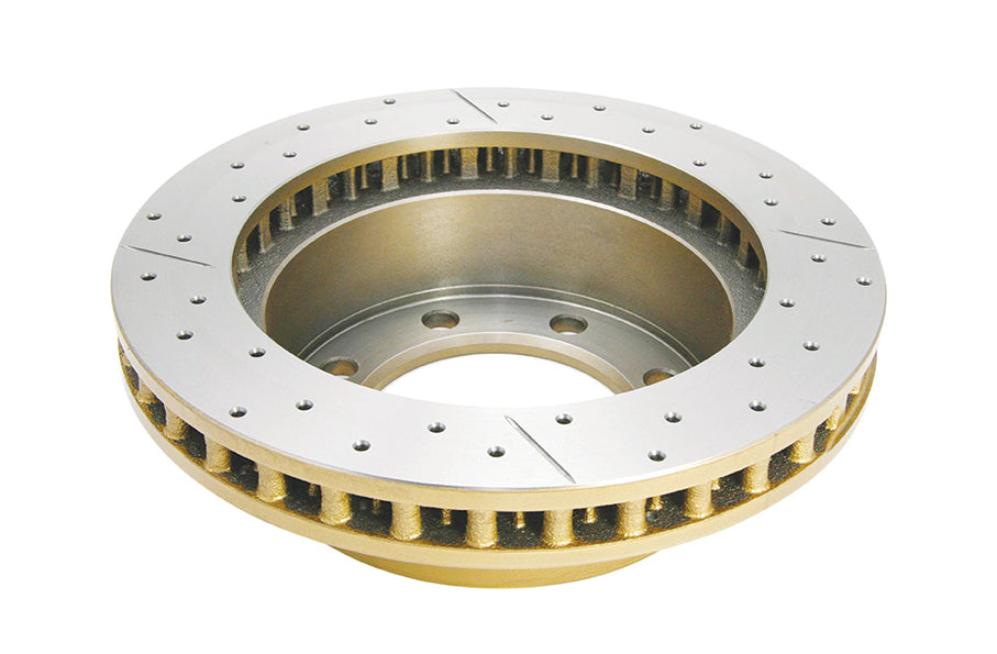 1999-2004 Ford F-250 Super Duty & More | DBA Street Series Gold Cross-Drilled/Slotted Brake Rotor [Rear | Front] | DBA798X