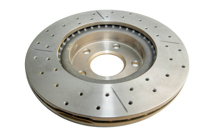 2002-2006 Nissan Altima & More | DBA Street Series Gold Cross-Drilled/Slotted Brake Rotor [Front] | DBA954X