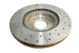 2002-2006 Nissan Altima & More | DBA Street Series Gold Cross-Drilled/Slotted Brake Rotor [Front] | DBA954X