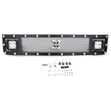 2007-2014 Toyota FJ Cruiser Torch Grille, Black, 1 Pc, Insert, Chrome Studs with (2) 3" LED Cube Lights - 6319321