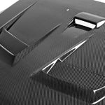 Seibon HD0809MITEVOX-DV DV-style carbon fiber hood for 2008-2015 Mitsubishi Lancer EVO X