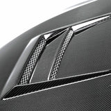 Seibon HD0809MITEVOX-DV DV-style carbon fiber hood for 2008-2015 Mitsubishi Lancer EVO X