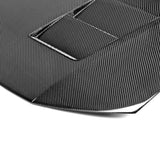 Honda Civic Coupe TS Style Carbon Fiber Hood