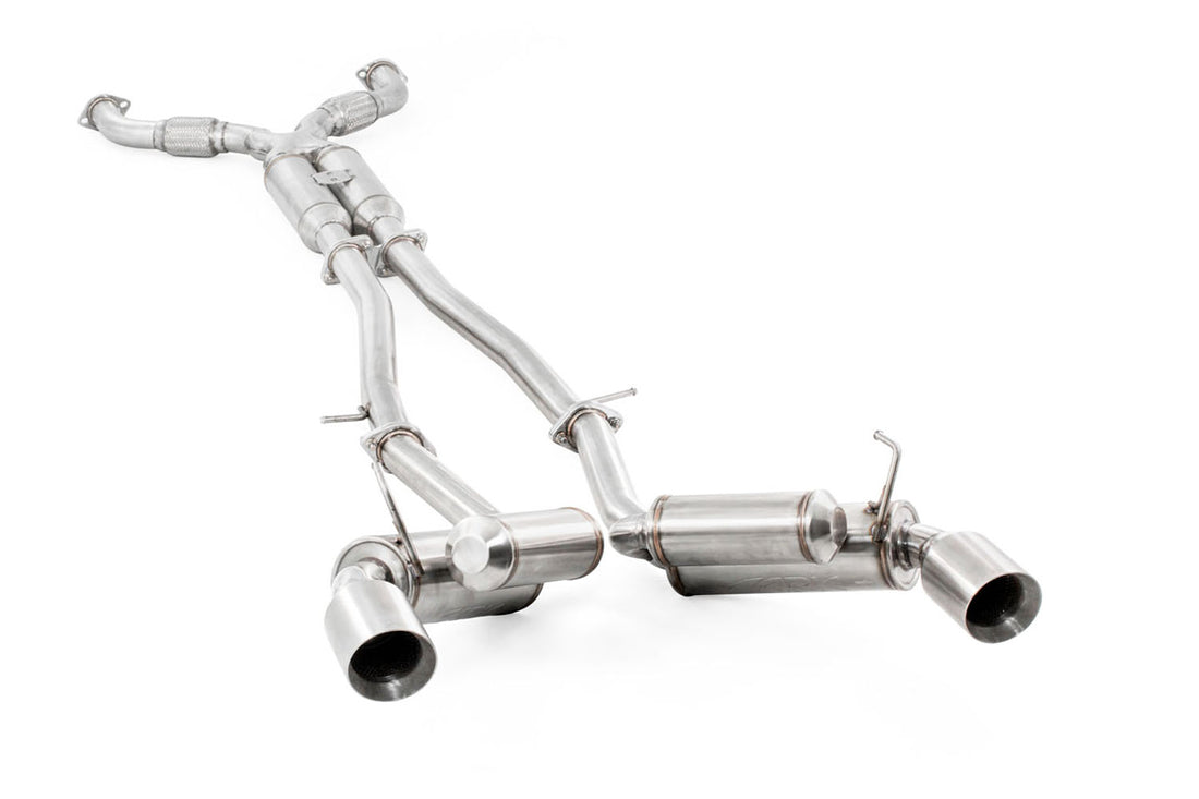 Infiniti G37, Q60 Coupe RWD Grip Exhaust System w/ Polished Tips - SM1102-0103G