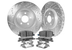 1989-1996 Nissan 300ZX [Z32] Turbo Front Cross Drilled & Slotted 1-Piece Sport Rotors (Set of 2) - NIS81001