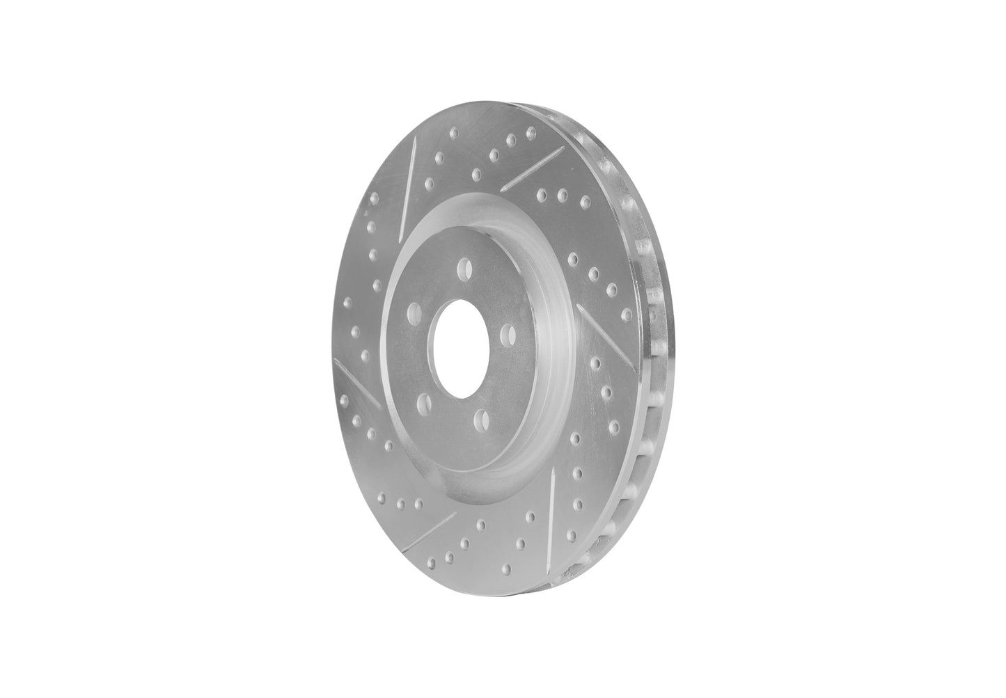 2022-2024 Toyota Tundra Front Cross Drilled & Slotted Rotors (Set of 2) - TOY71001