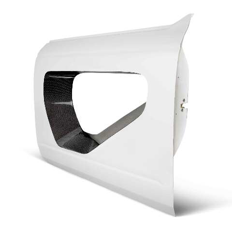 2021-2024 Ford Bronco 2DR Fiberglass Halo Doors With Carbon Fiber Inserts  - Anderson Composites - AC-DD21FDBR2D-HA-PC