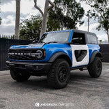 2021-2024 Ford Bronco 2DR Fiberglass Halo Doors With Carbon Fiber Inserts  - Anderson Composites - AC-DD21FDBR2D-HA-PC