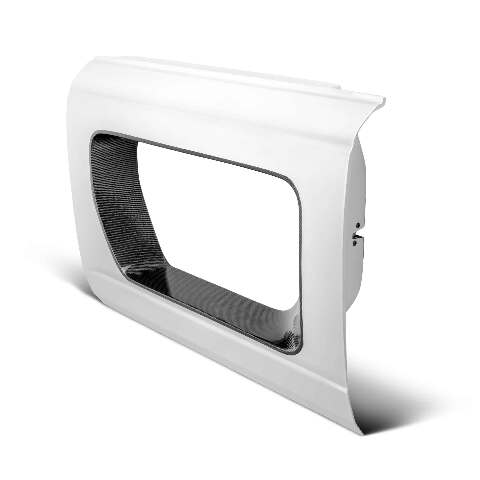 2021-2024 Ford Bronco 4DR Fiberglass Front Halo Doors With Carbon Fiber Inserts  - Anderson Composites - AC-DD21FDBR4D-HA-F-PC