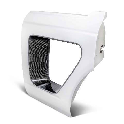 2021-2024 Ford Bronco 4DR Fiberglass Rear Halo Doors With Carbon Fiber Inserts  - Anderson Composites - AC-DD21FDBR4D-HA-R-PC