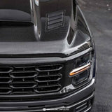 2021-2024 Ford F-150 XL Type-OE Carbon Fiber Hood Vent  - Anderson Composites - AC-FD21FDF150