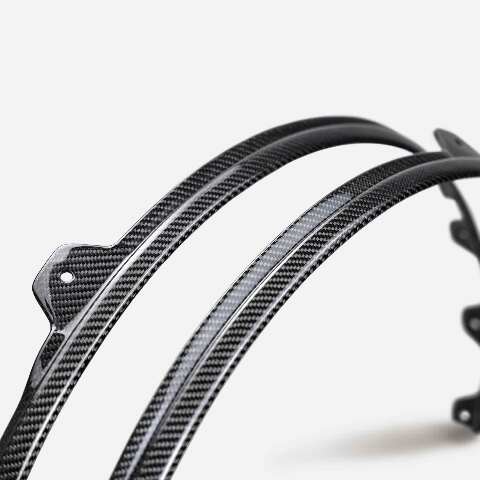 2021-2023 Ford Mustang Mach 1 Carbon Fiber Front Fender Extension  - Anderson Composites - AC-FE21FDMUM1