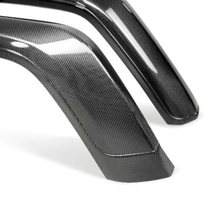 2019-2024 Jeep Gladiator (JT) Carbon Fiber Rear Fender Flares  - Anderson Composites - AC-FLR19JPJT-R