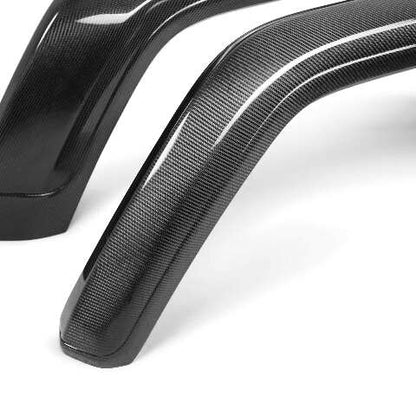 2019-2024 Jeep Gladiator (JT) Carbon Fiber Rear Fender Flares  - Anderson Composites - AC-FLR19JPJT-R