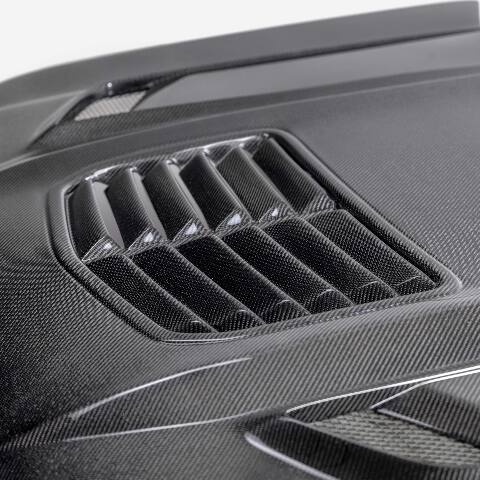 2020-2024 Chevrolet Silverado 1500 Type-T2 Carbon Fiber Hood  - Anderson Composites - AC-HD20CHSV-T2