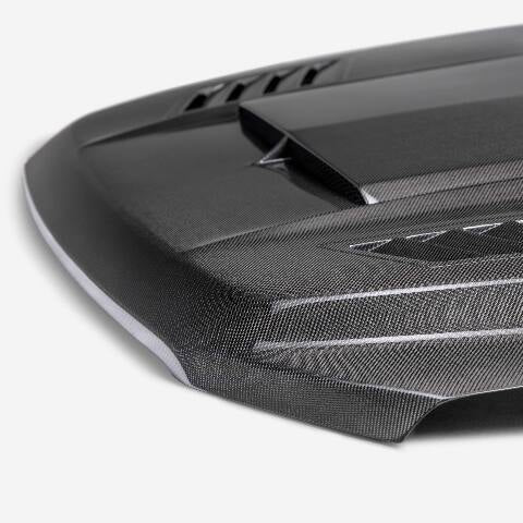 2021-2024 Ford F-150 XL Type-AB Carbon Fiber Hood  - Anderson Composites - AC-HD21FDF150-AB