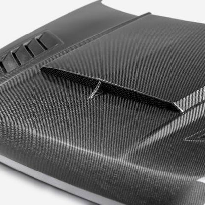 2021-2024 Ford F-150 XL Type-AB Carbon Fiber Hood  - Anderson Composites - AC-HD21FDF150-AB