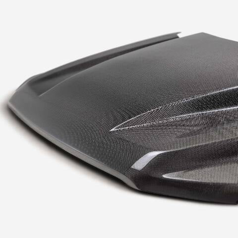 2021-2024 Ford F-150 XL Type-CJ Carbon Fiber Hood  - Anderson Composites - AC-HD21FDF150-CJ