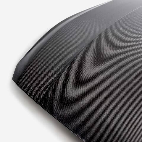 2024 Ford Mustang Type-CJ Double-Sided Carbon Fiber Cowl Hood  - Anderson Composites - AC-HD24FDMU-CJ-DS