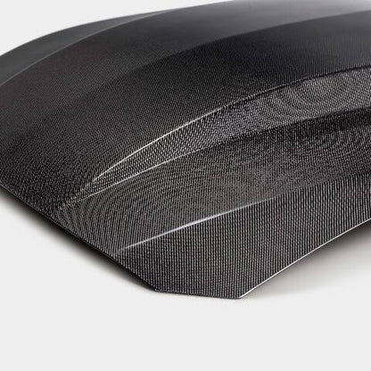 2024 Ford Mustang Type-CJ Double-Sided Carbon Fiber Cowl Hood  - Anderson Composites - AC-HD24FDMU-CJ-DS